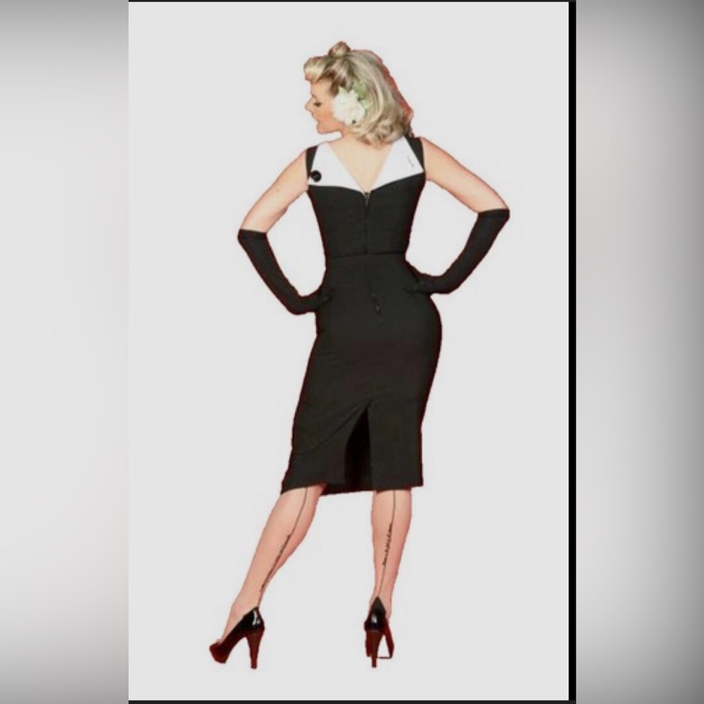 Bettie Page Black One Shoulder Dress